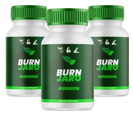 Burn Jaro capsule bottles for digestive support and wellness